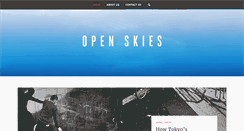 Desktop Screenshot of openskiesmagazine.com